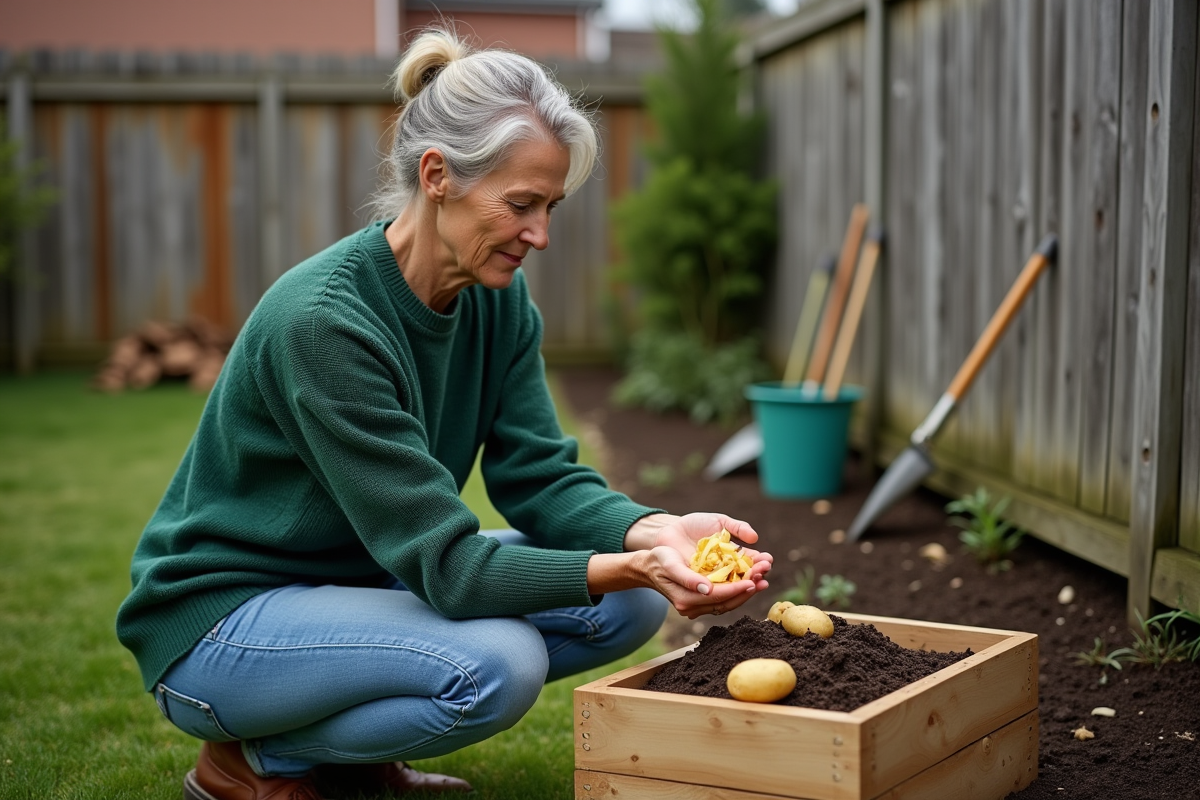Épluchures de pommes de terre et compost : les raisons d’éviter ce mélange
