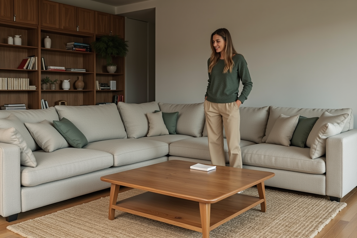 Choix de la table basse idéale pour un canapé en U